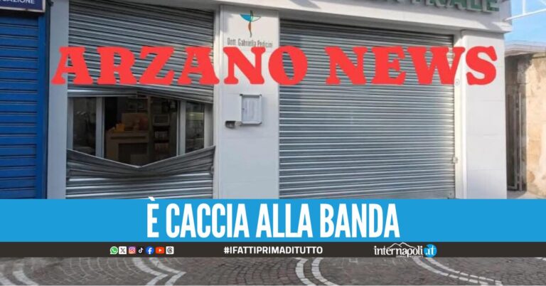 Raid nella farmacia ad Arzano, banditi distruggono la saracinesca ma scappano a mani vuote