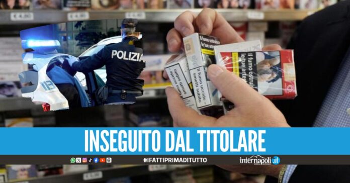 Rapina in tabaccheria a Napoli, arrestato dopo la fuga con le stecche di sigarette