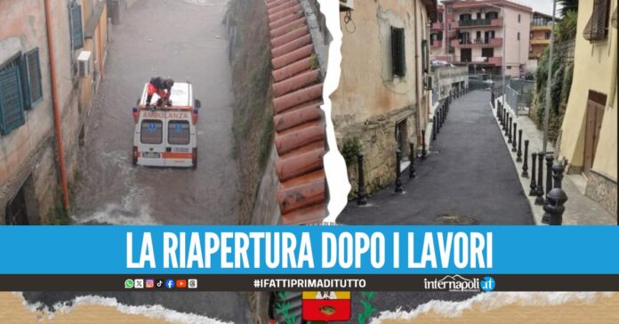 Riapre la discesa dei Camaldoli a Qualiano, era chiusa dal 2018