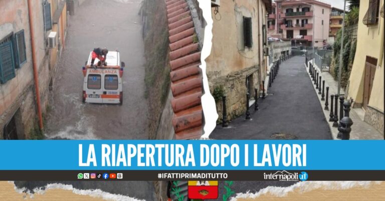 Riapre la discesa dei Camaldoli a Qualiano, era chiusa dal 2018