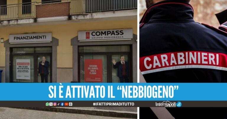 Tentato furto in banca a Giugliano, banditi messi in fuga dall'allarme