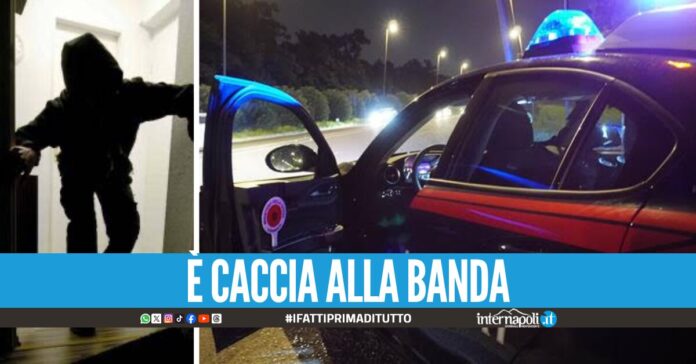 Topi d'appartamento messi in fuga dai carabinieri Caserta, recuperata auto e refurtiva