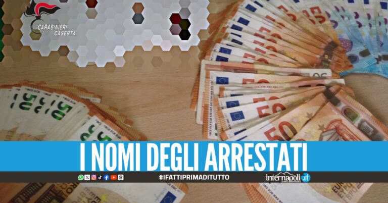 Usura al 40% sui prestiti, presi il cugino del ras del boss dei Casalesi e il complice
