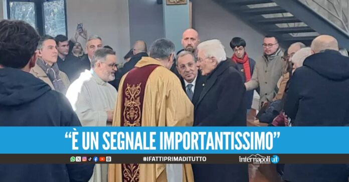 Visita del Presidente Mattarella nel Parco Verde, messa da don Patriciello Vicino alla comunità di Caivano