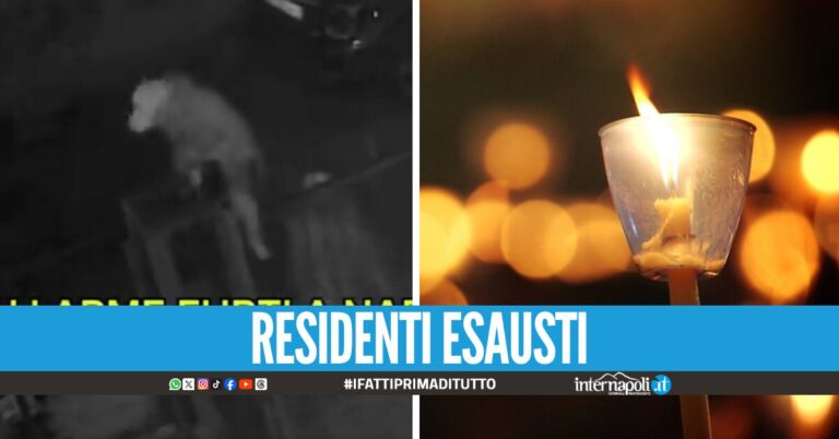 "Chiediamo più sicurezza", fiaccolata dei cittadini ai Camaldoli dopo i continui furti