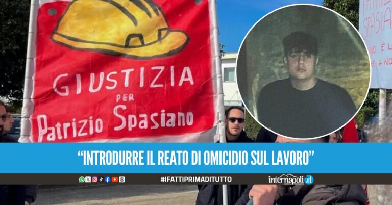 Giustizia per Patrizio Spasiano, corteo ad Aversa per il 19enne di Secondigliano morto sul lavoro