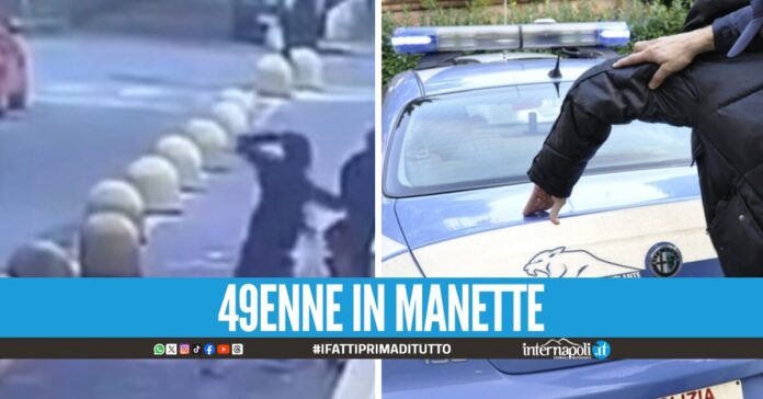 Aggredisce padre e figlia in strada ad Afragola, bloccato dalla polizia