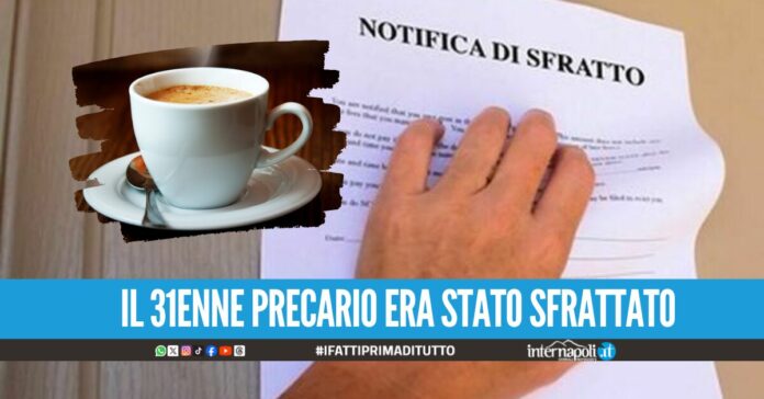 Caivano, il dramma di Ciro offre il caffè all'ufficiale giudiziario prima del suicidio