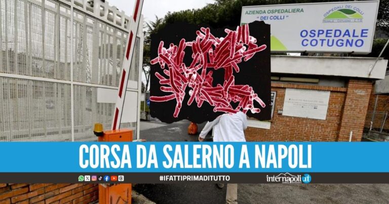 Colpito dalla tubercolosi, ragazzo trasferito al Cotugno