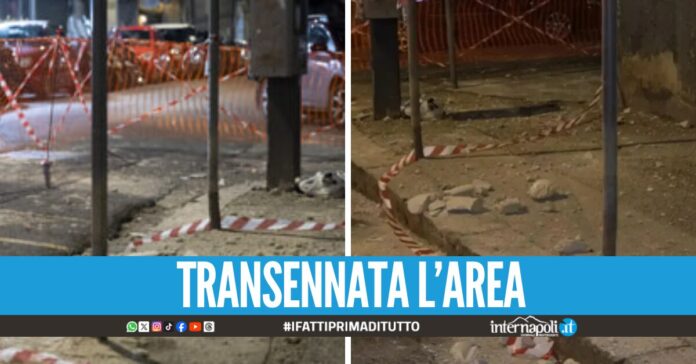 Sciame sismico ai Campi Flegrei, cadono calcinacci in strada al Vomero dopo le scosse