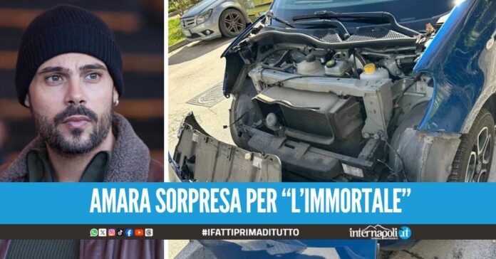 Disavventura per Marco D'Amore a San Nicola la Strada, sventrata l'auto dell'attore e regista di 