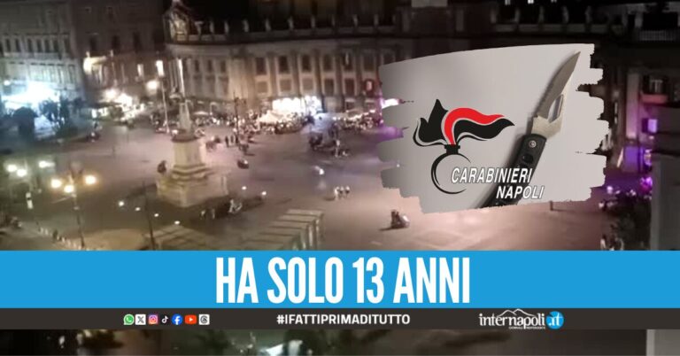 In giro con un coltello in tasca il sabato sera, minorenne beccato a piazza Dante