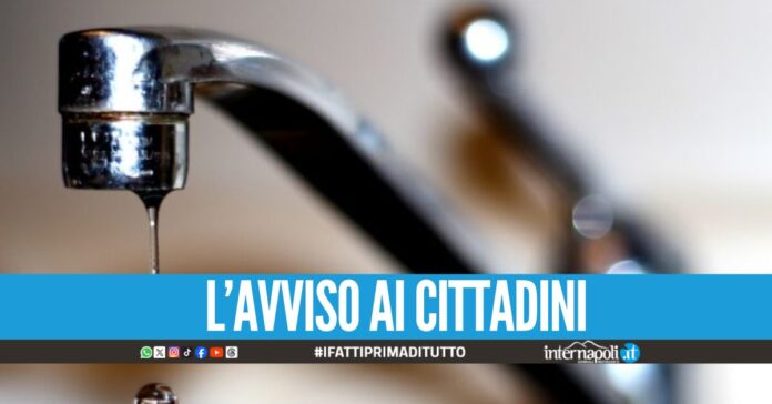 Sospensione idrica a Giugliano, rubinetti senz'acqua e disagi in arrivo