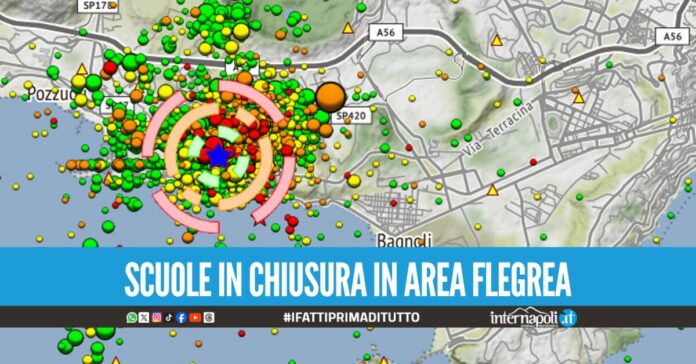 Sciame sismico ai Campi Flegrei, la popolazione svegliata da ripetute scosse