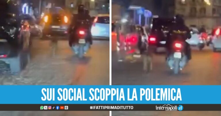 Follia a Napoli, cane legato allo scooter e trascinato per chilometri per le vie del centro storico