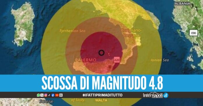 Trema la Sicilia, forte scossa di terremoto avvertita in tutta la regione