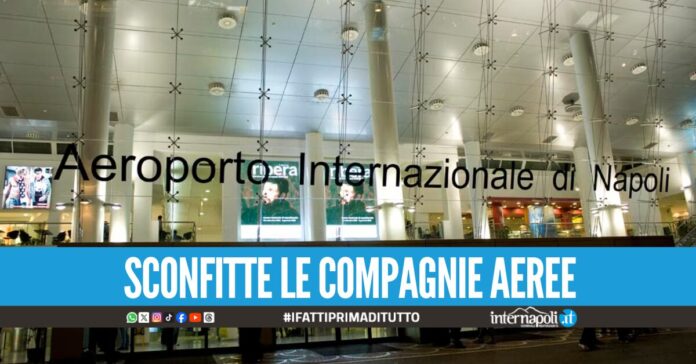 Tassa d'imbarco di 2 euro a Capodichino, i giudici danno ragione al Comune di Napoli