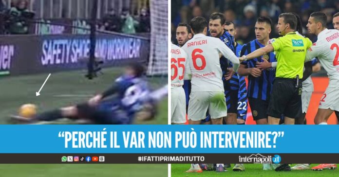 L'Inter vince e si porta a -1 dal Napoli grazie a un grave errore arbitrale, scoppia l'ira dei tifosi azzurri