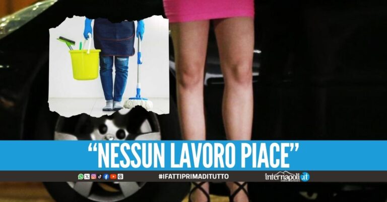 "Torno a prostituirmi", lascia la ditta di pulizia per il basso stipendio
