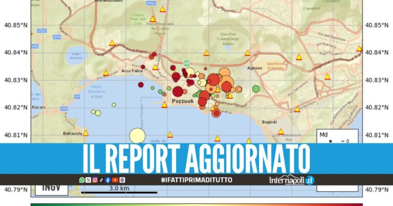 Sciame sismico nei Campi Flegrei, l'Ingv: "Intensificazione del bradisismo"