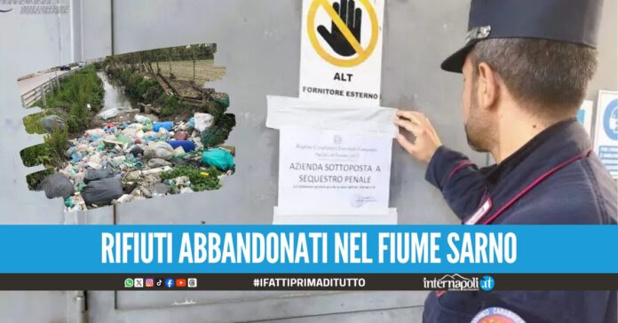 Inquinamento del fiume Sarno: sequestrata azienda di Montoro
