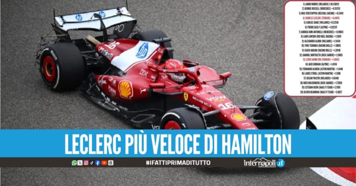 leclerc più veloce di hamilton