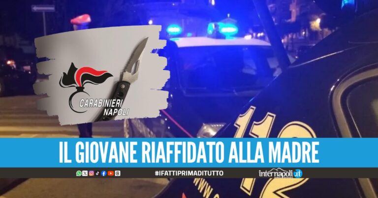 Controlli nella notte, un 13enne della ‘Napoli bene’ trovato con un coltello di 14 centimetri