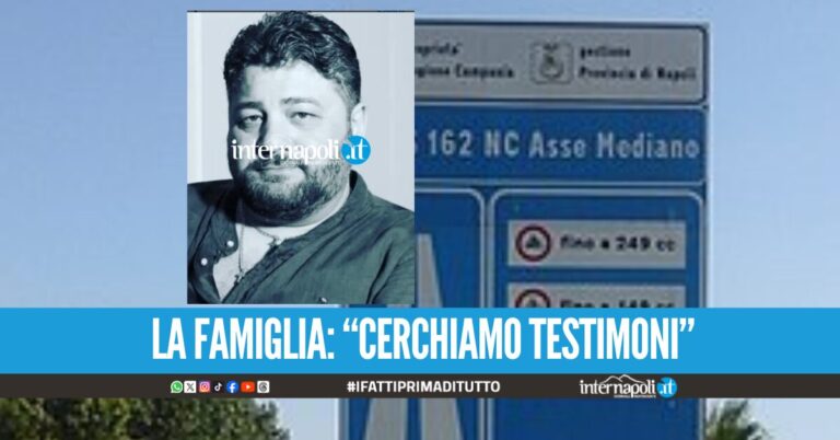Ponticelli piange Maurizio Coppola, il 48enne morto nell'incidente sull'Asse Mediano tra Acerra e Marigliano