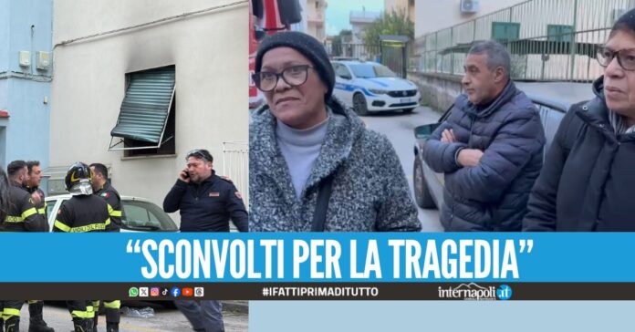 Morta nell'incendio a Giugliano, le lacrime dei vicini Era una bravissima persona