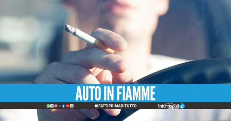 Paura nel Napoletano, si accendono una sigaretta nell'auto gpl che prende fuoco: 2 feriti
