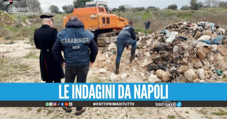 Rifiuti tossici dalla Campania interrati in Puglia, sequestrata maxi discarica