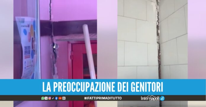 Sciame sismico ai Campi Flegrei, paura per delle crepe in un liceo Fuorigrotta