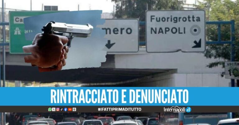 Spari sulla Tangenziale di Napoli dopo un incidente, 22enne rintracciato alla Sanità