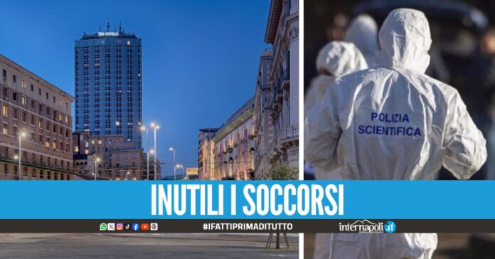 Tragedia a Napoli, uomo precipita dall'Hotel Ambassador: morto sul colpo