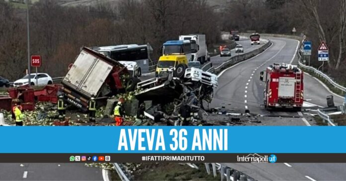 Tragico incidente sulla Basentana, muore camionista della provincia di Napoli