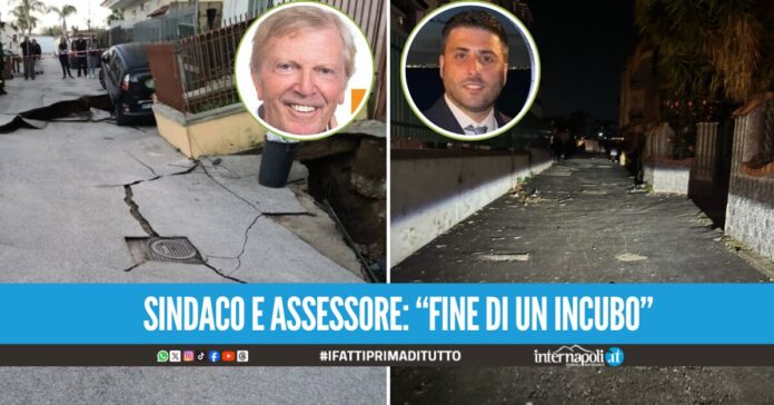 Voragine di via Palermo a Villaricca, dissequestrata l'area le famiglie tornano a casa