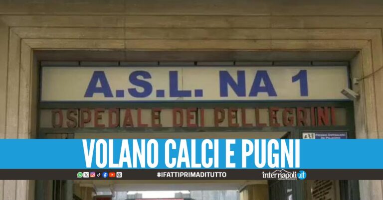 Caos all'ospedale Pellegrini, arrestato per aggressione al pronto soccorso