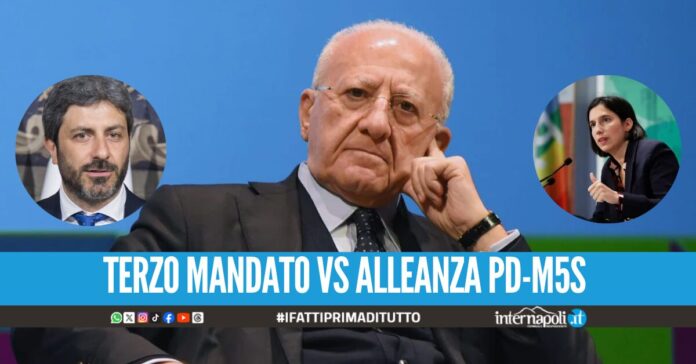 Terzo mandato in Regione. Vincenzo De Luca contro il Pd: 