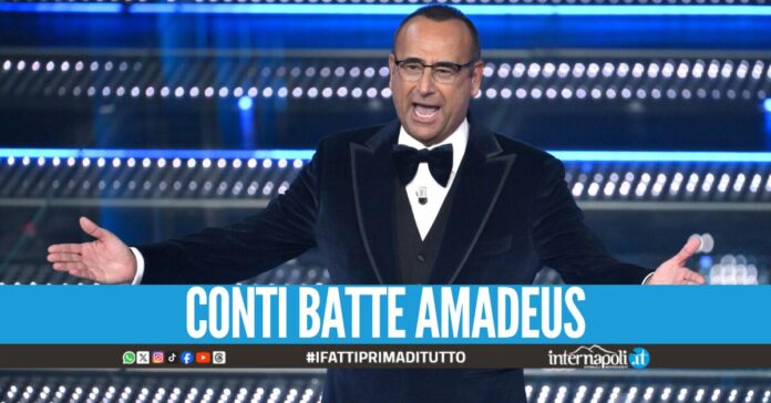 Sanremo straccia la serata degli ascolti, la prima serata del Festival fa registrare il 65,3% degli ascolti