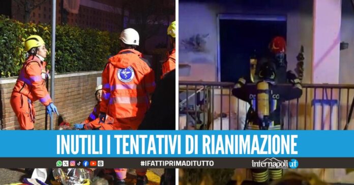 La palazzina va a fuoco e non riescono a fuggire, Ferdinando e la moglie muoiono intossicati