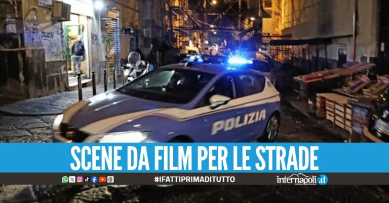 Spari e inseguimento folle tra malviventi e polizia, paura in centro a Torre Annunziata
