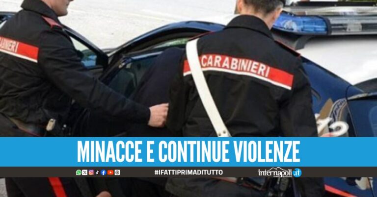 Vi taglio la gola, genitori denunciano il figlio e lo fanno arrestare nel Casertano