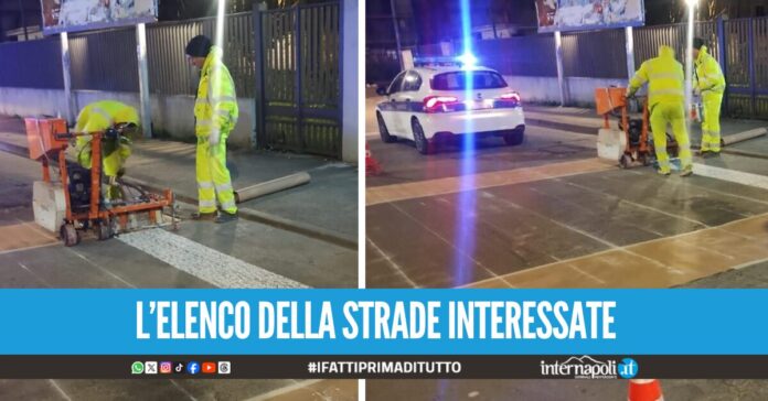 Arzano, al via la messa in sicurezza delle strade si parte con la segnaletica orizzontale