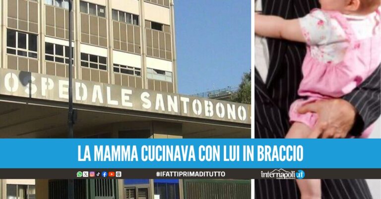 Bambino di 2 anni ustionato dall'olio bollente, corsa al Santobono
