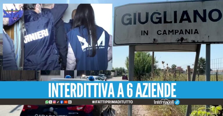 Camorra e imprese a Giugliano, stop 6 aziende bar, ristorante, edilizia, bevande e sala giochi