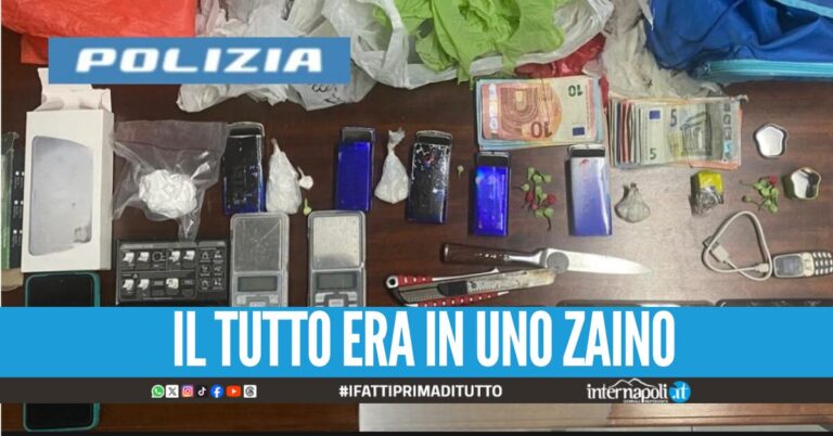 Cocaina, coltello e cellulari nascosti nell'atrio del palazzo: in manette zio e nipote a Nola