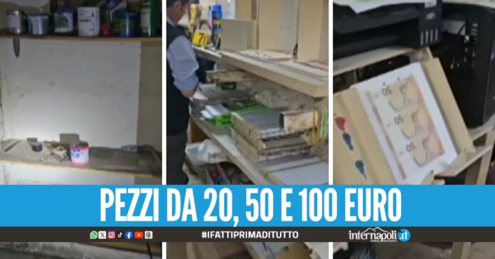 Banconote false prodotte nel bunker di Barra, in 4 anni stampati oltre 11 milioni di euro