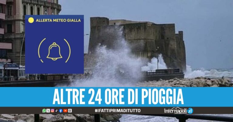Ancora piogge e temporali su Napoli e Campania, la Protezione Civile proroga l'allerta meteo
