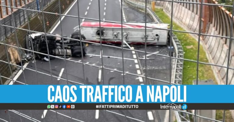 Cisterna ribaltata in Tangenziale, le strade alternative all'incidente