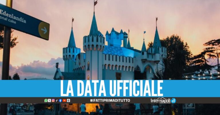 Riapre il parco Edenlandia, arriva l'annuncia sui social